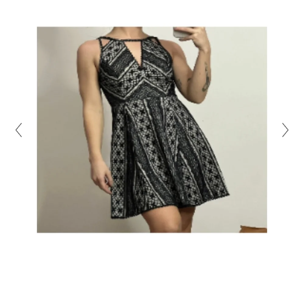 NWOT Free People Women's Black Lace Cocktail Dress Size 0 - Picture 2 of 10